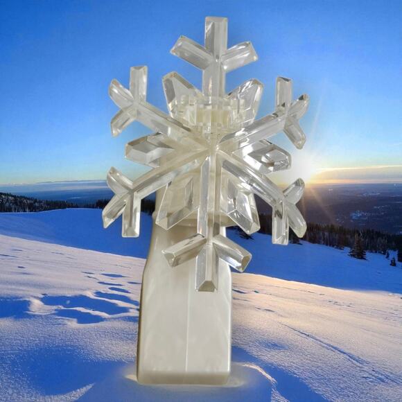 Bath & Body Wallflowers fragrance Diffuser Plug in - clear snowflake - Picture 1 of 8